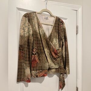 Cuo Paisley Wrap Blouse